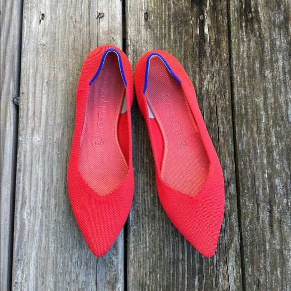 Rothy’s The Point Flame Red 8.5 - Picture 2 of 13